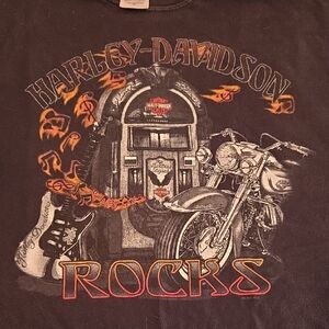 Harley-Davidson Size XL Nashville Rocks Black T-Shirt